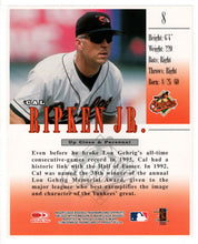 Load image into Gallery viewer, Cal Ripken - Baltimore Orioles - 8 X 10 Portrait Photo Card (MLB Baseball Card) 1988 Donruss Studio # 8 Mint