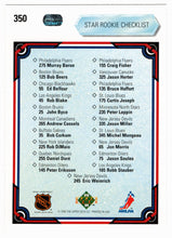 Load image into Gallery viewer, Checklist - Star Rookie (NHL Hockey Card) 1990-91 Upper Deck # 350 Mint