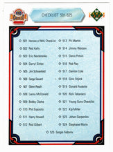 Load image into Gallery viewer, Checklist # 6 - # 501 - # 550 (NHL Hockey Card) 1990-91 Upper Deck # 550 Mint