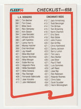 Load image into Gallery viewer, Checklist # 5 (#389-#482) (MLB Baseball Card) 1990 Fleer # 658 Mint