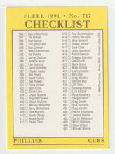 Load image into Gallery viewer, Checklist # 4 (# 331 - # 441) (MLB Baseball Card) 1991 Fleer # 717 Mint