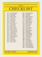 Load image into Gallery viewer, Checklist # 5 (# 442 - # 548) (MLB Baseball Card) 1991 Fleer # 718 Mint