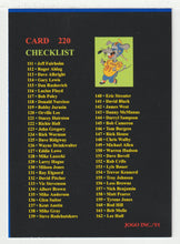 Load image into Gallery viewer, Checklist # 2 (#111 - #220) (CFL Football Card) 1991 Jogo # 220 Mint