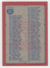 Load image into Gallery viewer, Checklist # 1 (MLB Baseball Card) 1991 Topps # 131 Mint