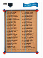 Load image into Gallery viewer, Checklist # 8 (# 701 - # 800) (MLB Baseball Card) 1991 Upper Deck # 800 Mint