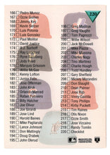 Load image into Gallery viewer, Checklist # 2 - # 111 - # 220 (MLB Baseball Card) 1993 Leaf Studio # 220 Mint