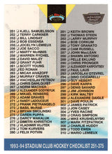 Load image into Gallery viewer, Checklist # 3 - # 251 - # 375 (NHL Hockey Card) 1993-94 Topps Stadium Club # 499 Mint