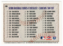 Load image into Gallery viewer, Checklist # 470 - # 537 (MLB Baseball Card) 1995 Score # 604 Mint