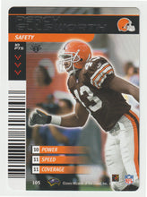 Load image into Gallery viewer, Percy Ellsworth - Cleveland Browns (NFL Football Card) 2001 Showdown - 2002 1st Edition # 105 Mint