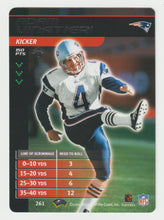Load image into Gallery viewer, Adam Vinatieri - New England Patriots (NFL Football Card) 2001 Showdown - 2002 1st Edition # 261 Mint