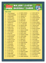 Load image into Gallery viewer, Checklist # 1 (MLB Baseball Card) 2003 Topps Opening Day # 165 Mint