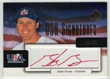 Load image into Gallery viewer, Gabe Gross 14/50 - Team USA - USA Signatures (MLB Baseball Card) 2004 Upper Deck SP Authentic # USA-8 Mint