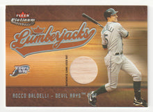 Load image into Gallery viewer, Rocco Baldelli - Tampa Bay Devil Rays - Lumberjacks Bat - Silver (MLB Baseball Card) 2005 Fleer Platinum # RB - LJ Mint