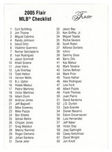 Load image into Gallery viewer, Checklist # 1 (MLB Baseball Card) 2005 Fleer Flair # NNO Mint