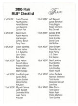 Load image into Gallery viewer, Checklist # 2 (MLB Baseball Card) 2005 Fleer Flair # NNO Mint