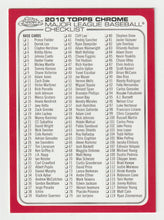 Load image into Gallery viewer, Checklist # 1 (MLB Baseball Card) 2010 Topps Chrome # NNO Mint