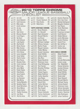 Load image into Gallery viewer, Checklist # 2 (MLB Baseball Card) 2010 Topps Chrome # NNO Mint