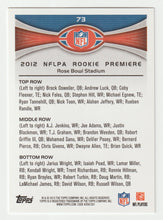 Load image into Gallery viewer, NFLPA Rookie Premiere - Rose Bowl Stadium (NFL Football Card) 2012 Topps # 73 Mint