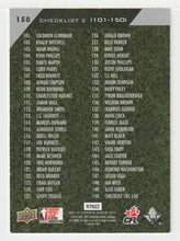 Load image into Gallery viewer, Charleston Hughes - Chip Cox - Calgary Stampeders / Montreal Alouettes - Checklist # 2 (CFL Football Card) 2014 Upper Deck # 150 Mint