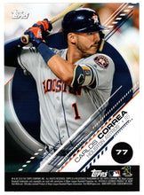 Load image into Gallery viewer, Khris Davis - Carlos Correa (MLB Baseball Card) 2019 Topps Stickers # 77 Mint