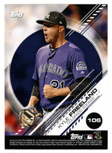 Load image into Gallery viewer, Michael Kopech - Kyle Freeland - Rookie & Rising Stars (MLB Baseball Card) 2019 Topps Stickers 106 Mint