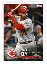Load image into Gallery viewer, Matt Kemp - Nomar Mazara (MLB Baseball Card) 2019 Topps Stickers 154 Mint
