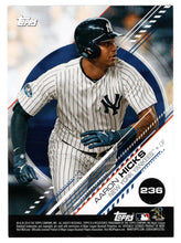 Load image into Gallery viewer, Stephen Strasburg - Aaron Hicks (MLB Baseball Card) 2019 Topps Stickers 236 Mint