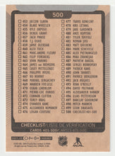 Load image into Gallery viewer, Checklist # 5 (NHL Hockey Card) 2021-22 O-Pee-Chee # 500 Mint