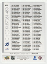 Load image into Gallery viewer, Checklist # 4 - Alex Ovechkin - Nikita Kucherov (NHL Hockey Card) 2021-22 Upper Deck # 450 Mint