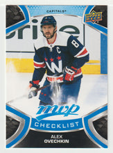 Load image into Gallery viewer, Alex Ovechkin - Washington Capitals - Checklist # 1 (NHL Hockey Card) 2021-22 Upper Deck MVP Factory Set # 100 Mint