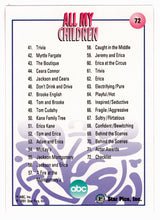 Load image into Gallery viewer, Checklist - (Trading Card) All My Children - 1991 Star Pics # 72 - Mint