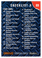 Load image into Gallery viewer, Checklist A (Trading Card) Gargoyles Collector Card - 1995 Skybox # 89 - Mint