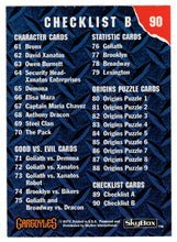 Load image into Gallery viewer, Checklist B (Trading Card) Gargoyles Collector Card - 1995 Skybox # 90 - Mint