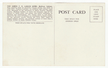 Load image into Gallery viewer, James F. D. Lanier Home, Madison, Indiana, USA Vintage Original Postcard # 2224 - New - 1950's - NM