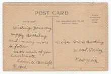 Load image into Gallery viewer, A Happy Birthday - Vintage Original Postcard # 2260 - Hand Written 1912 - VG