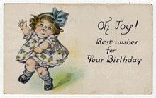 Load image into Gallery viewer, Best Wishes for Your Birthday - Vintage Original Postcard # 2263 - Hand Written Early 1900's - VG