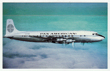 Load image into Gallery viewer, Pan American Airways - Airplane - Douglas DC-7B USA Vintage Original Postcard # 2268 - 1980's - Mint