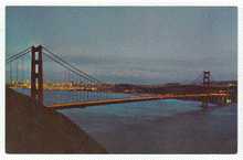 Load image into Gallery viewer, Golden Gate Bridge, San Francisco, California, USA Vintage Original Postcard # 2286 - New - 1960's - NM
