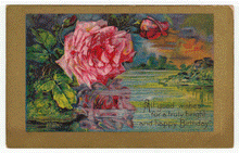 Load image into Gallery viewer, All Good Wishes - Happy Birthday - Vintage Original Postcard # 2306 - Hand Written - Early 1900's - VG