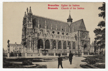 Load image into Gallery viewer, Church of the Sablon, Brussels, Belgium - Vintage Original Postcard # 2406 - New - 1940's - NM