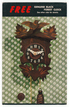 Load image into Gallery viewer, Black Forest Clock - Vintage Original Postcard # 2423 - New - 1960's - VG