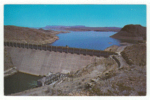 Load image into Gallery viewer, Elephant Butte Dam, New Mexico, USA Vintage Original Postcard # 2449 - New - 1970's - Mint