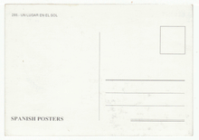 Load image into Gallery viewer, Un Lugar En El Sol - A Place in the Sun - Movie Vintage Original Postcard # 2507 - New, 1990's