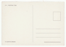 Load image into Gallery viewer, Peeping Tom - Movie Vintage Original Postcard # 2530 - New, 1990's
