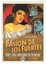 Load image into Gallery viewer, Pasion de los Fuertes - My Darling Clementine - Movie Vintage Original Postcard # 2543 - New, 1990's