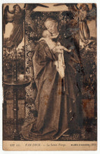 Load image into Gallery viewer, La Sainte Vierge - The Virgin - Anthony Van Dyck Painting - Musee D'Anvers - Art - Painting Vintage Original Postcard # 1154 - New - 1920's