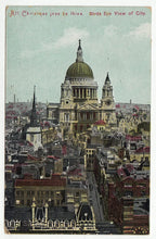 Load image into Gallery viewer, St. Paul's Cathedral - Bird's Eye View of City, London, England Vintage Original Postcard # 1209 - New - Early 1900's