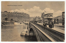 Load image into Gallery viewer, Blackfriars Bridge, London, England Vintage Original Postcard # 1224 - Hand Written - 1940's