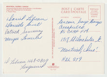Load image into Gallery viewer, Montreal, Quebec, Canada - City View Vintage Original Postcard # 1234 - Hand Written 1983