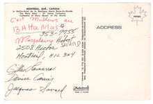 Load image into Gallery viewer, St. James Cathedral, Montreal, Quebec, Canada Vintage Original Postcard # 1237 - Hand Written - 1983